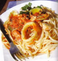 resep-spaghetti-siram-seafood